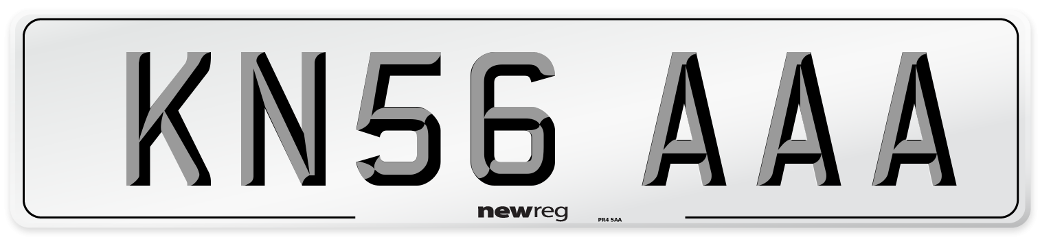 KN56 AAA Number Plate from New Reg
